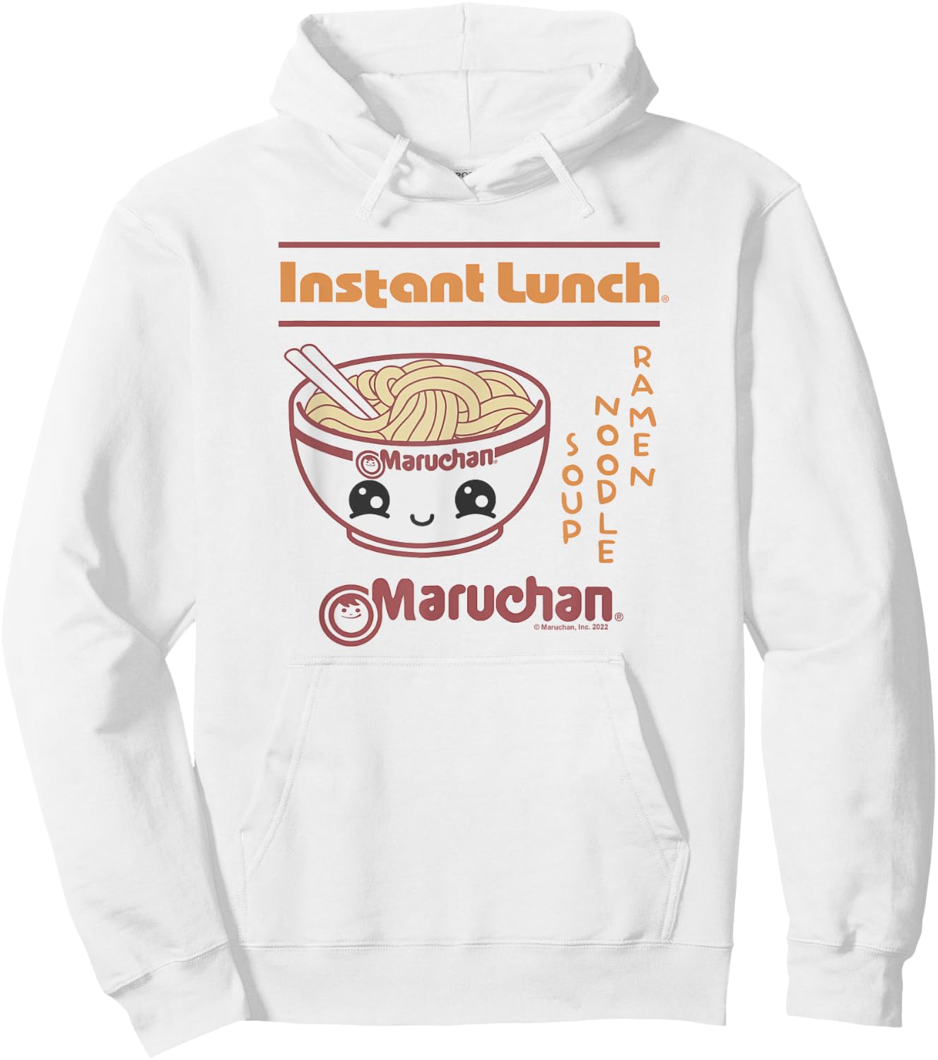 Maruchan Happy Bowl Of Noodles Instant Lunch Poster Hoodie - Hoodie | White