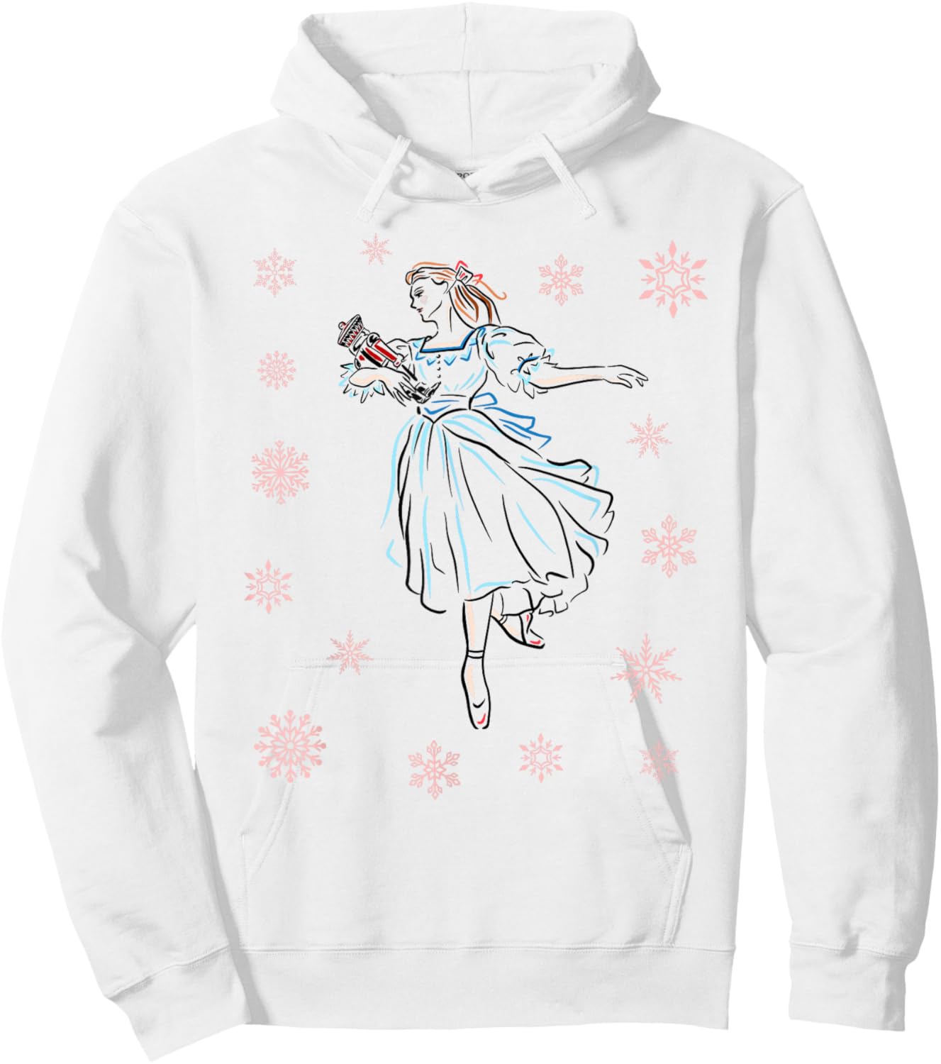 The Nutcracker Ballet and Clara Marie Christmas Dance Dancer Hoodie - Hoodie | White