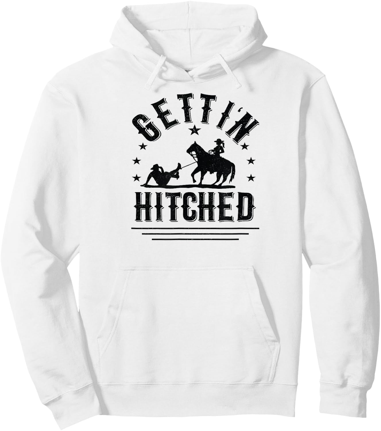 Getting Hitched Bachlorette shirt Hoodie - Hoodie | White