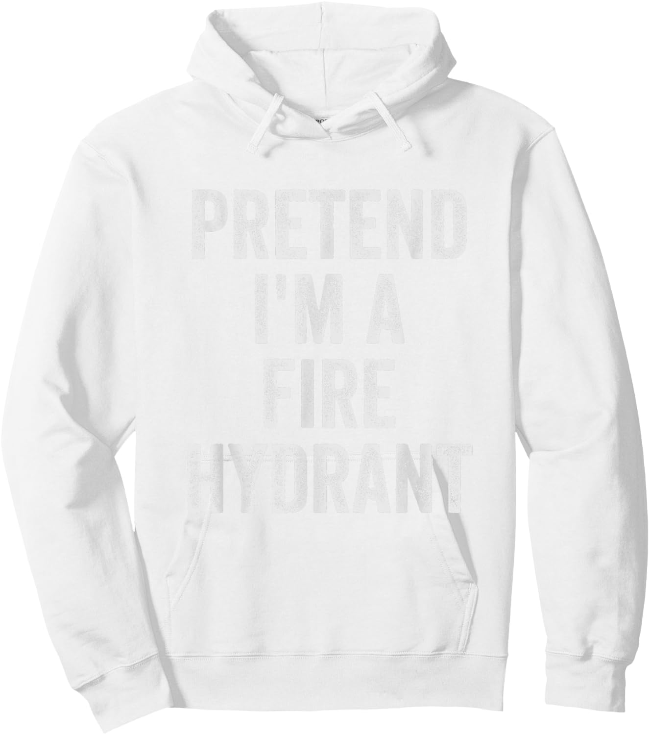 Lazy Halloween Costume Shirt Gift Pretend I'm A Fire Hydrant Hoodie - Hoodie | White