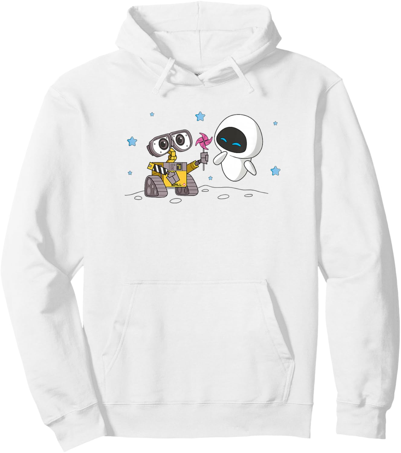 Disney Wall-E & Eve Moonscape Pinwheel Small Hoodie - Hoodie | White
