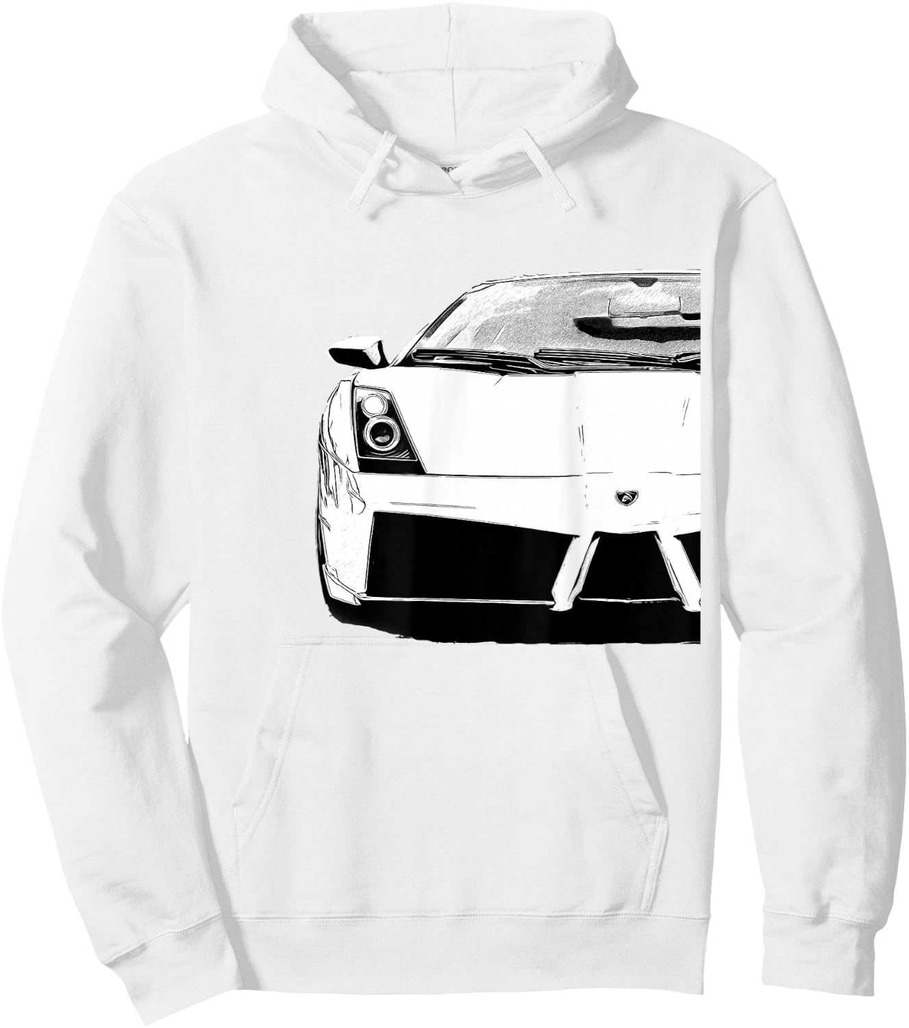 Exotic Sports Car Hoodie - Hoodie | White