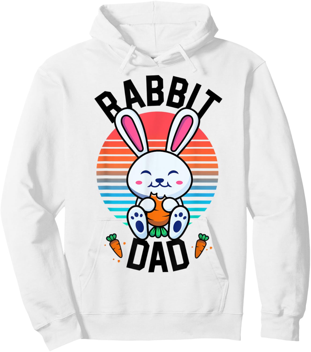 Rabbit Dad Bunny Shirt For Boys Men Rabbit Lover Gifts Pet Hoodie - Hoodie | White