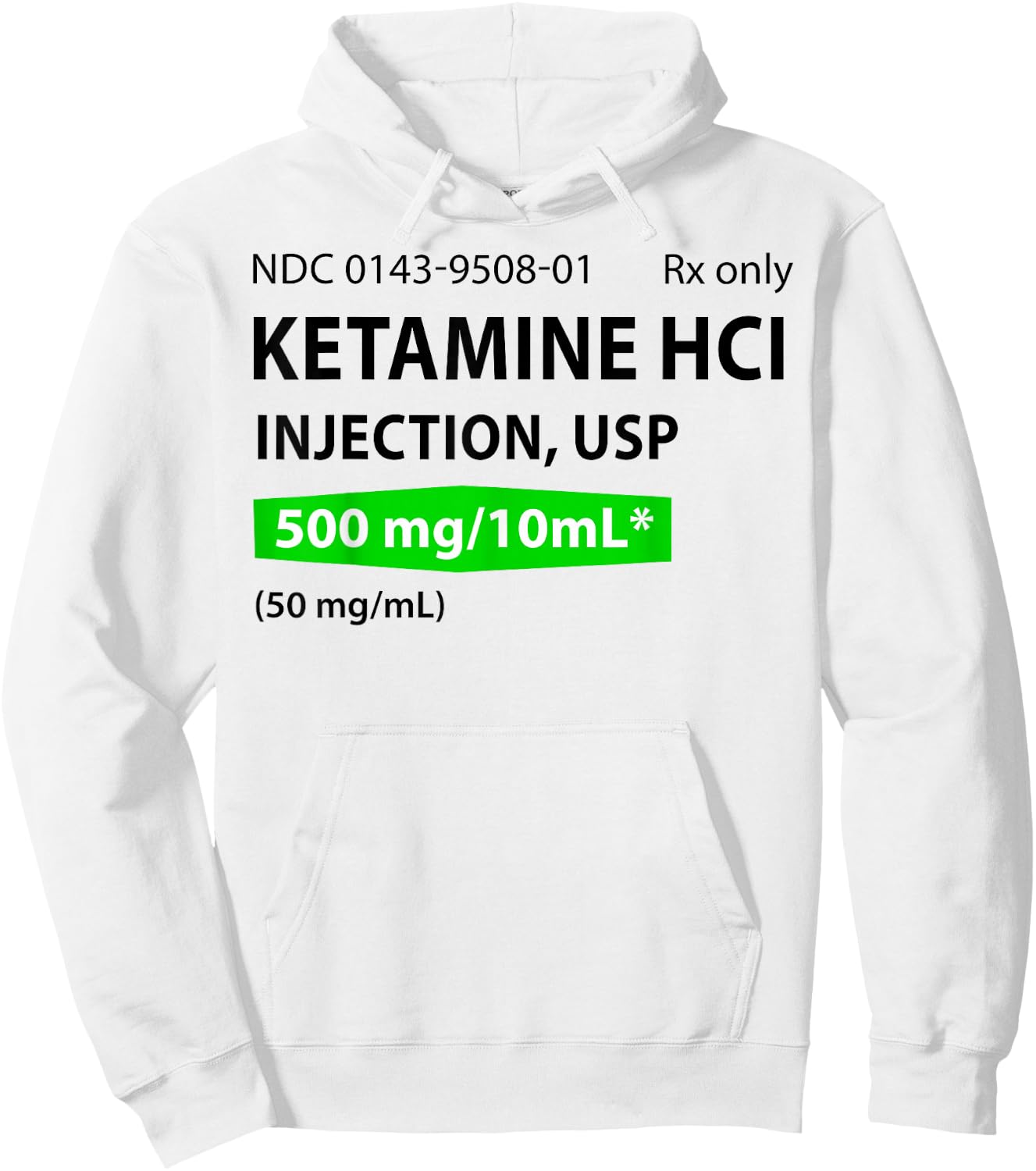 Ketamine HCl Hoodie - Hoodie | White