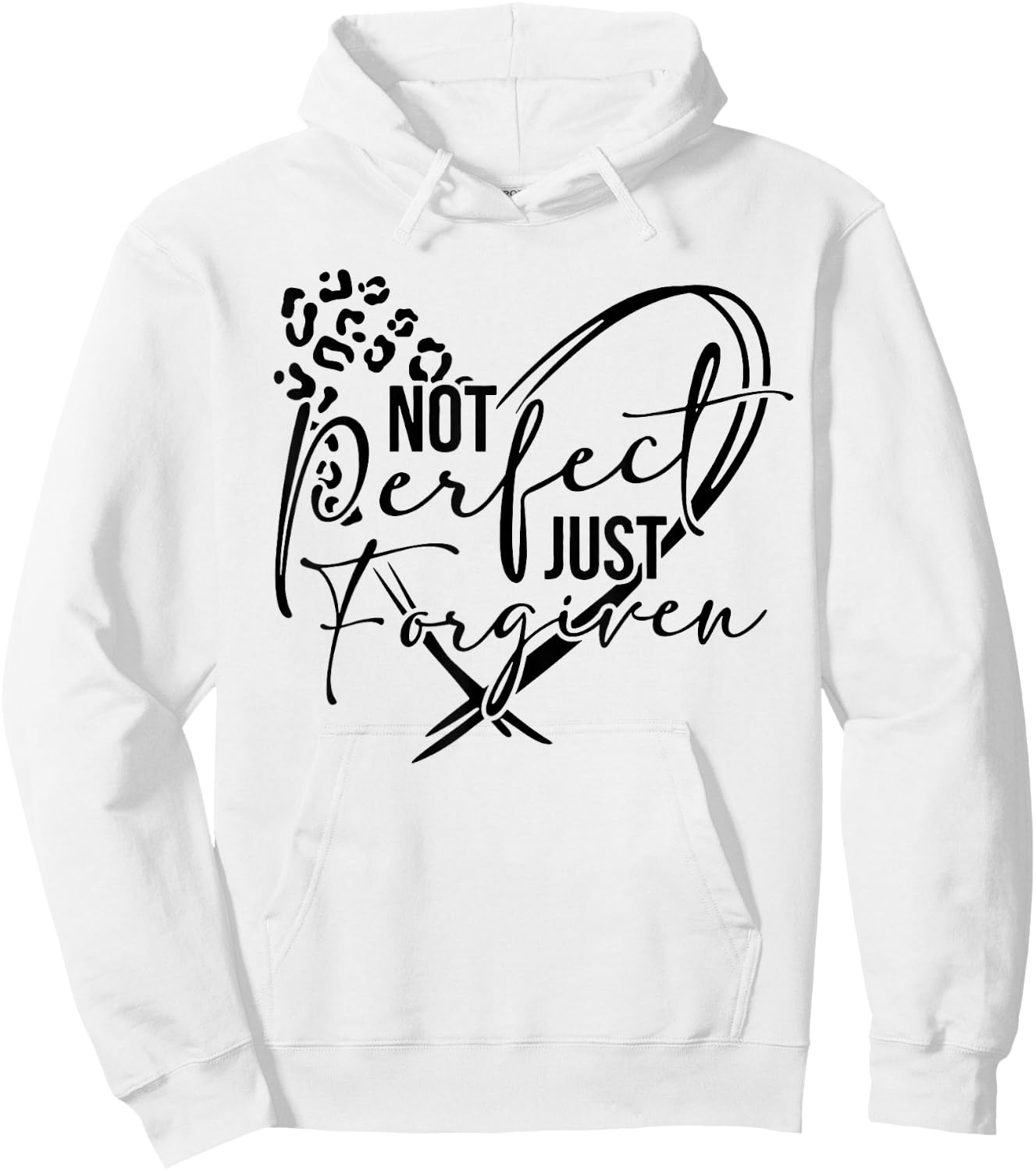 not Perfect just Forgiven Christian god Jesus Faith Prayers Hoodie - Hoodie | White