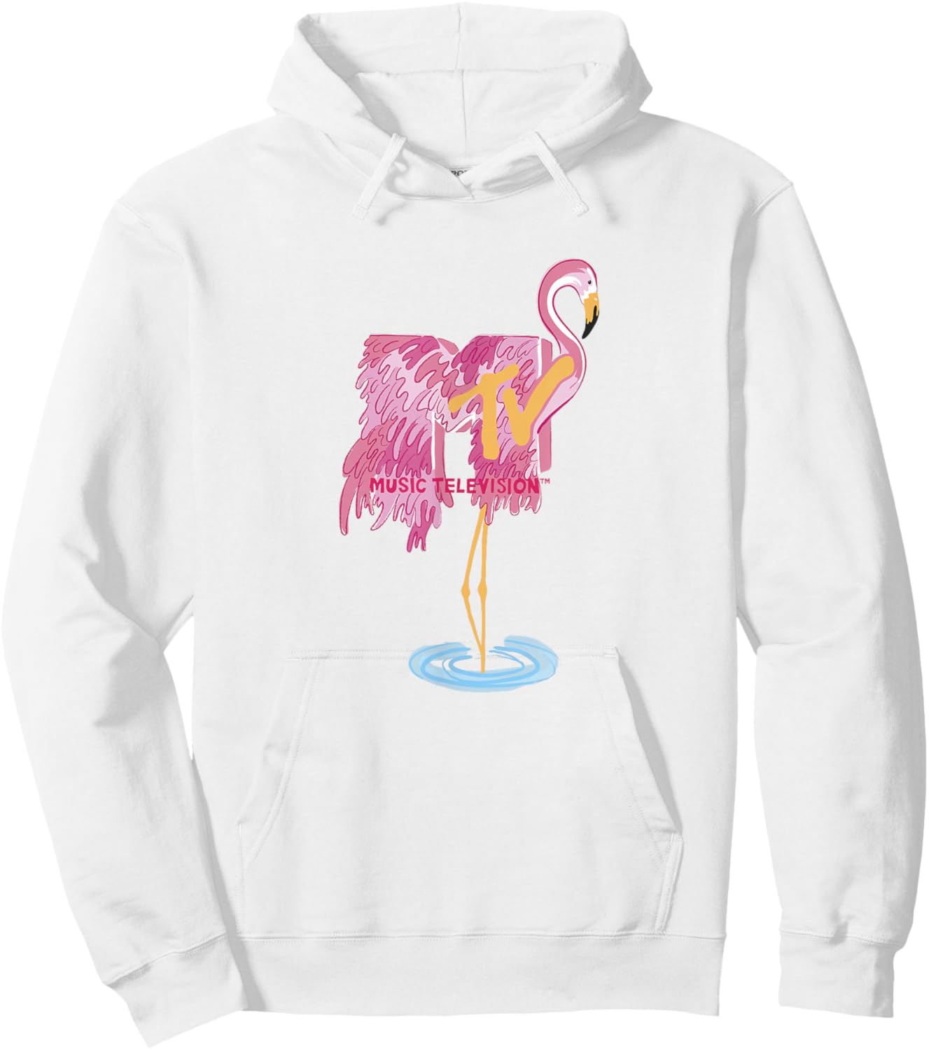 MTV Fresh Flamingo Hoodie - Hoodie | White