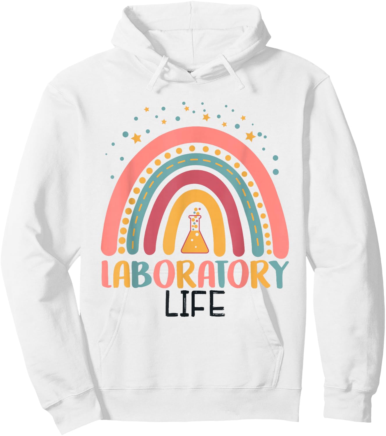 Rainbow Laboratory Life Laboratory Technician Lab Week Hoodie - Hoodie | White