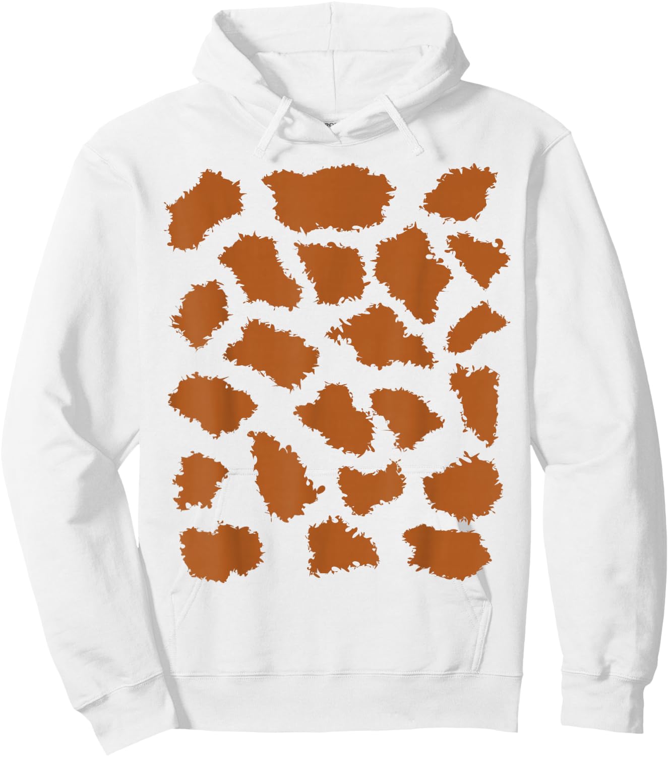 Giraffe Print Trick or Treat Animal Halloween Costume Hoodie - Hoodie | White