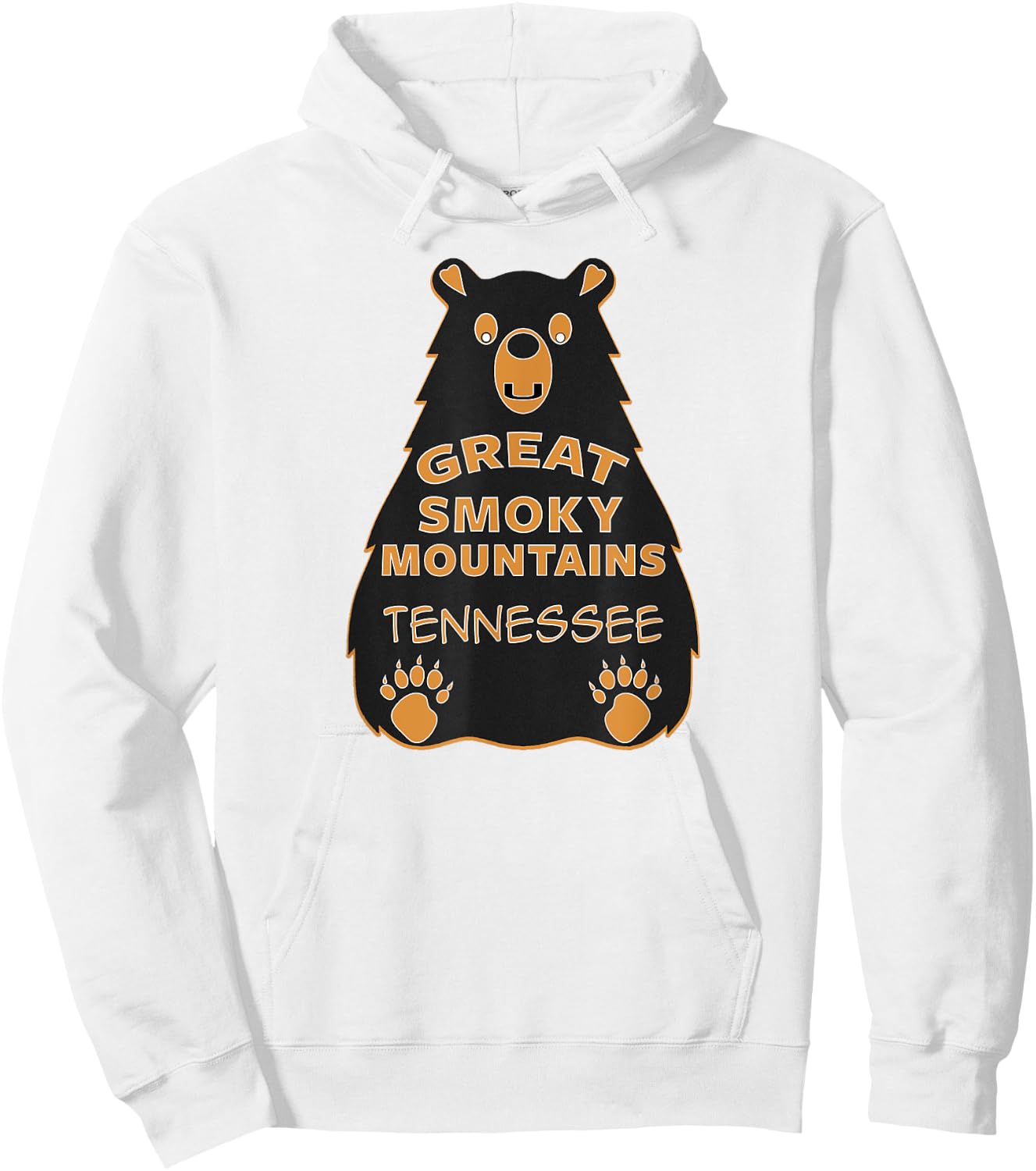 Great Smoky Mountains Tennessee National Park Hoodie - Hoodie | White