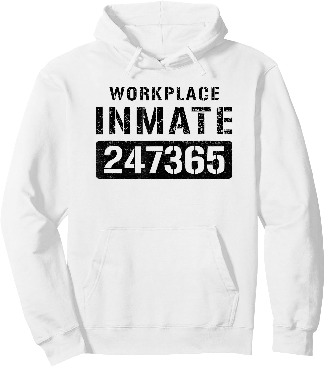 Workplace Worker Prisoner Inmate Halloween Costume Hoodie - Hoodie | White