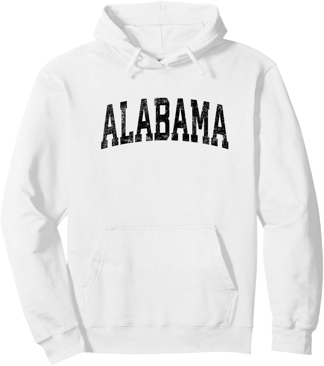 Alabama AL Vintage Athletic Sports Black Design Hoodie - Hoodie | White