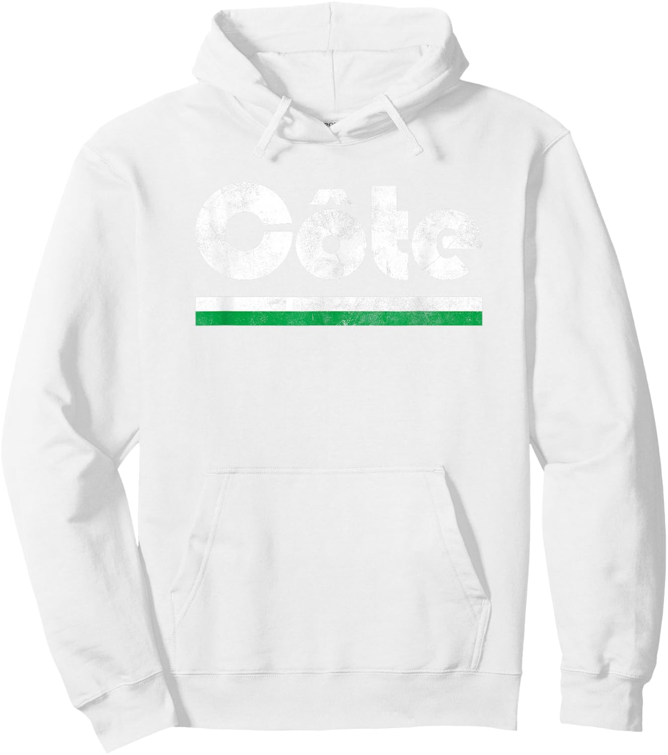 Ivory Coast Côte D'Ivoire Fan Retro Vintage Flag Hoodie - Hoodie | White