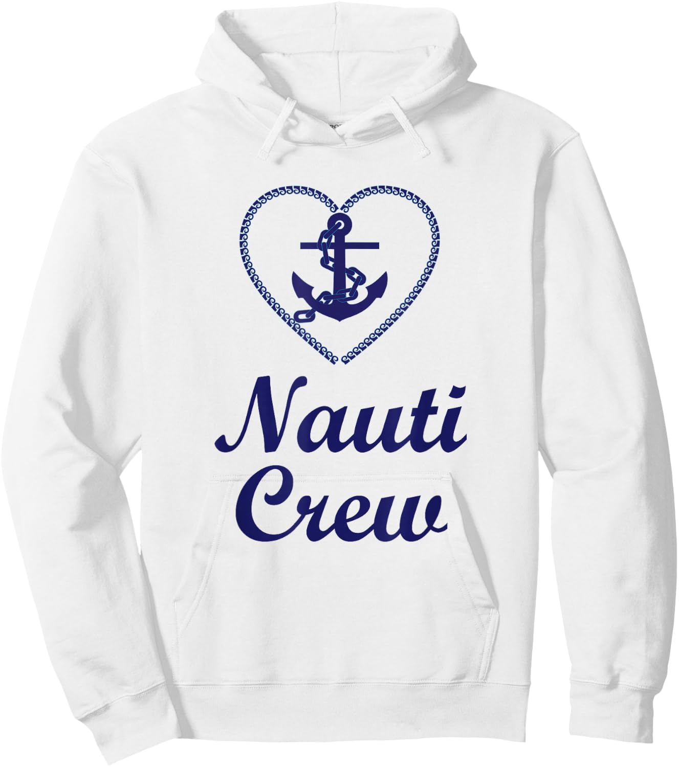 Nauti Crew Nautical Hen Night Fun Gift Hoodie - Hoodie | White