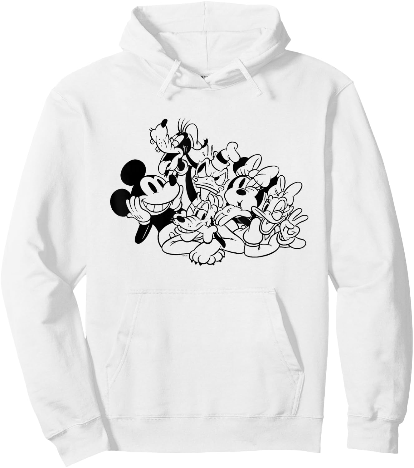 Disney Mickey and Friends Colouring Book Hoodie - Hoodie | White