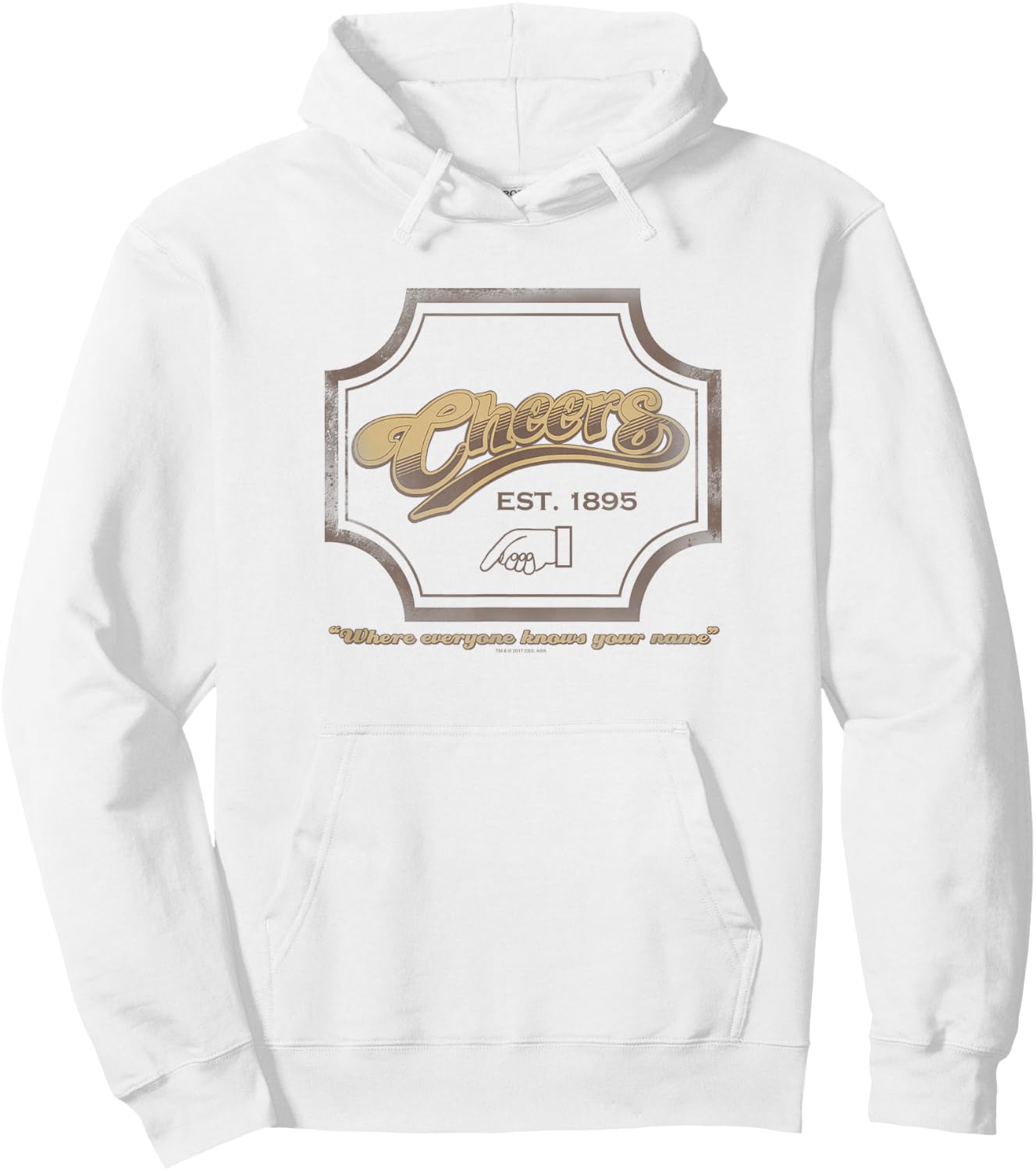 Cheers Sign Hoodie - Hoodie | White