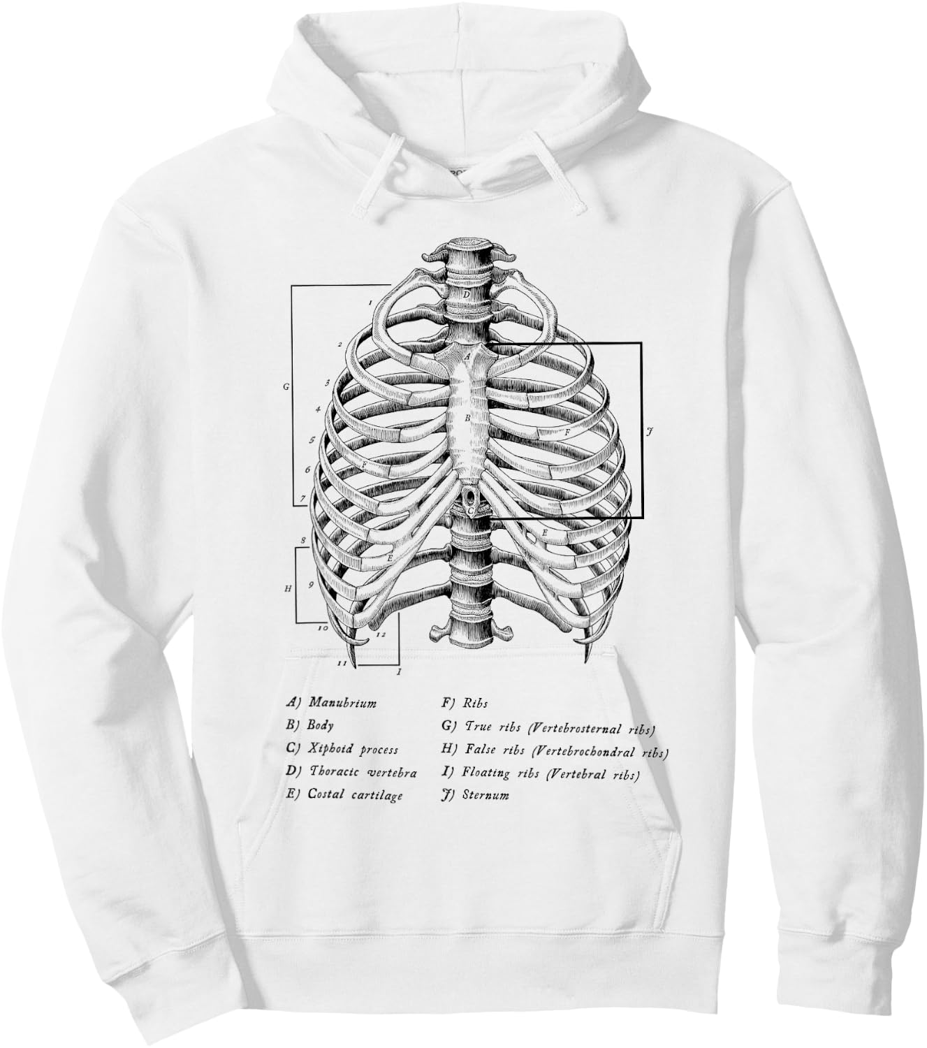 Anatomy Anatomical Med School Student Gifts Medicine Doctor Hoodie - Hoodie | White