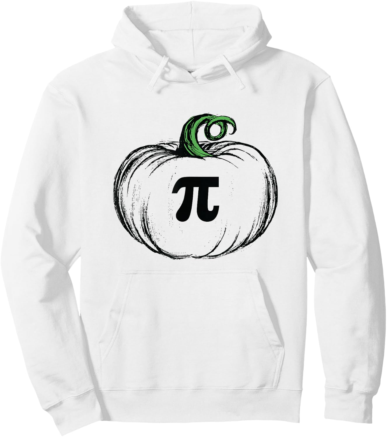 Pumpkin Pie Math Funny Halloween Thanksgiving Pi Day Hoodie - Hoodie | White