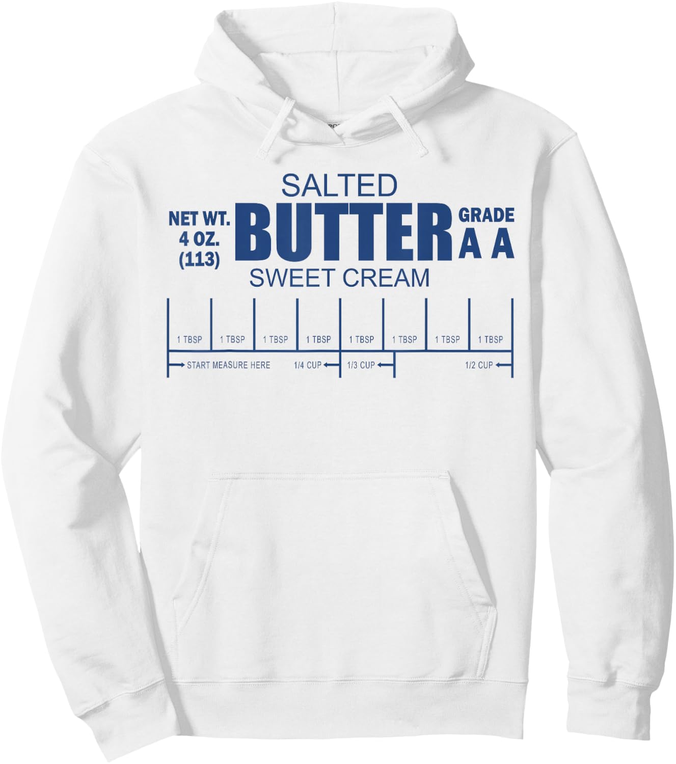 Funny Foodie Baker Baking Salted Butter Hoodie - Hoodie | White