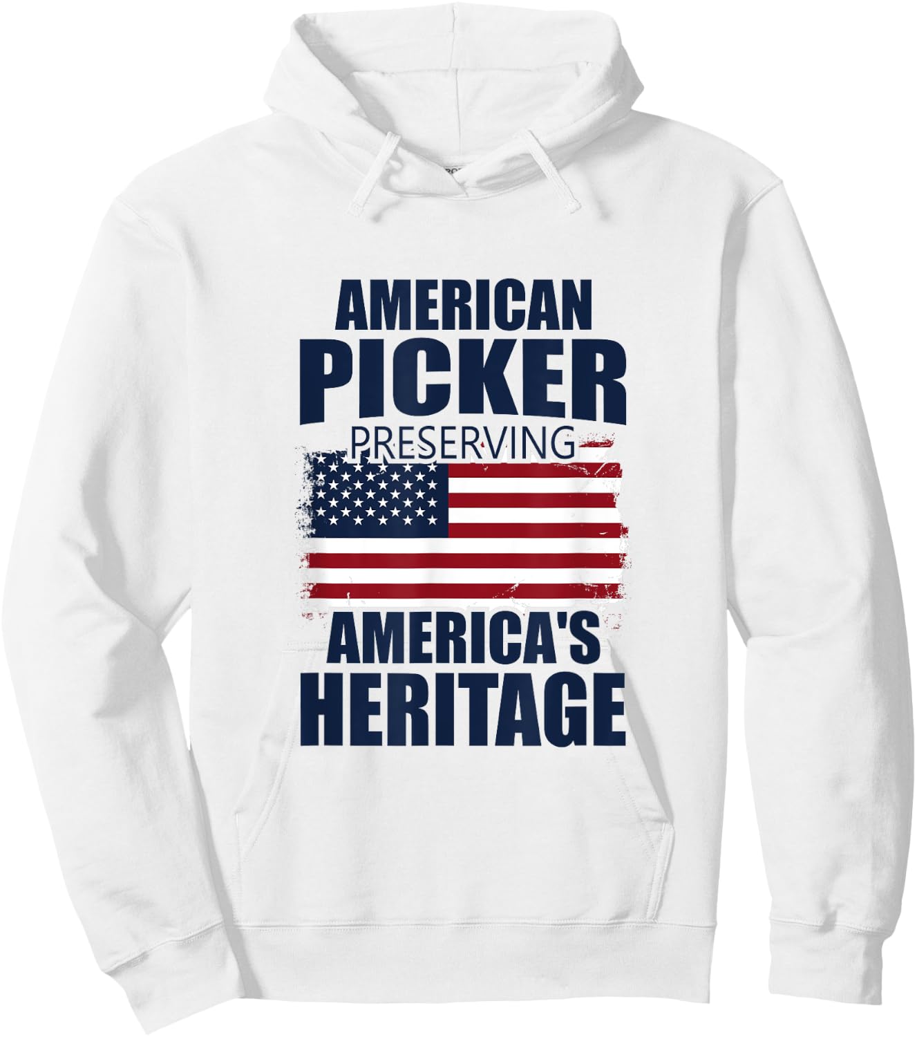 Patriotic American Heritage Pickers Hoodie - Hoodie | White