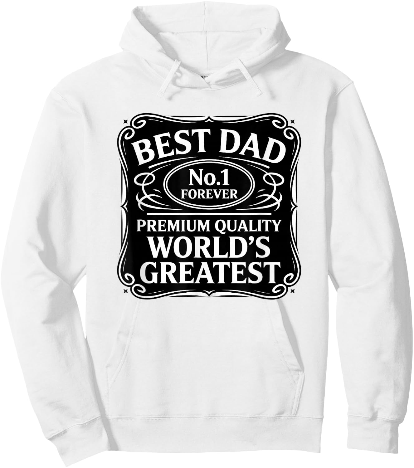 Best Dad Forever Worlds Greatest Father DADD Fathers Day Hoodie - Hoodie | White