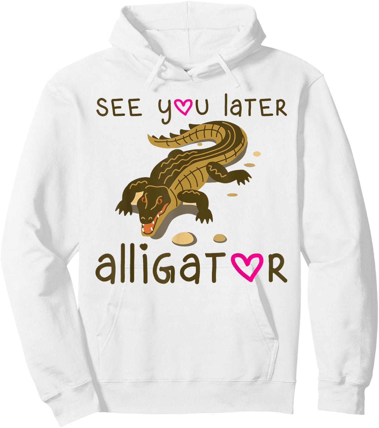 See You Later Alligator Shirt Kids Florida Gator Crocodile Hoodie - Hoodie | White