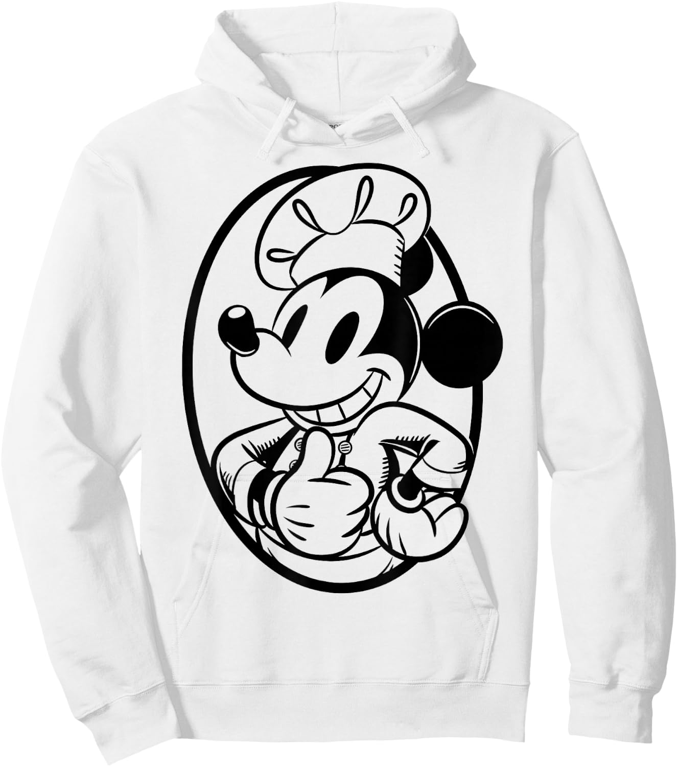 Disney Mickey Mouse Chef Mickey Outline Hoodie - Hoodie | White