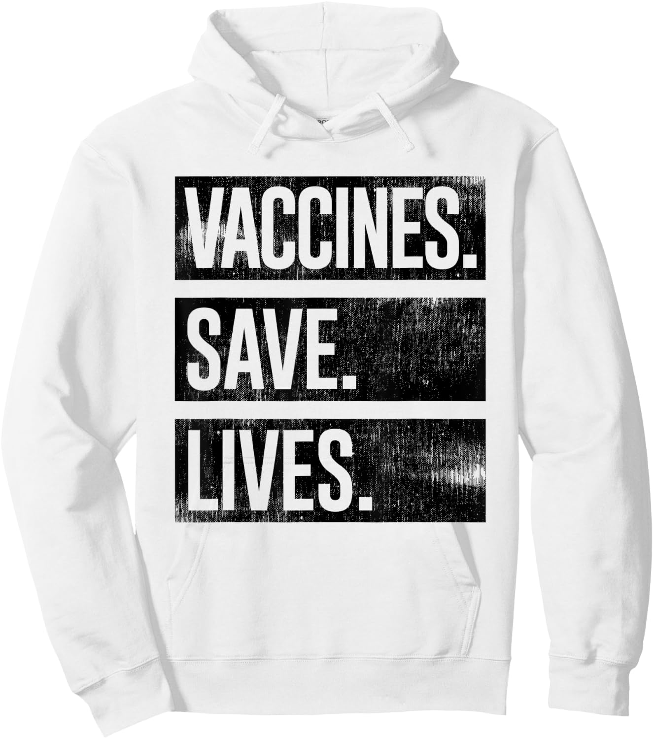 Cool Distressed Pro Vaccine - Vaccines Save Lives Hoodie - Hoodie | White