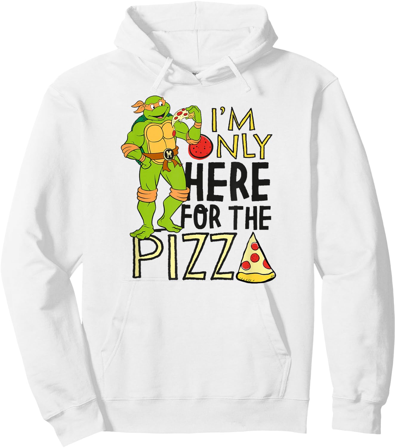 Teenage Mutant Ninja Turtles - Only Here for The Pizza Hoodie - Hoodie | White