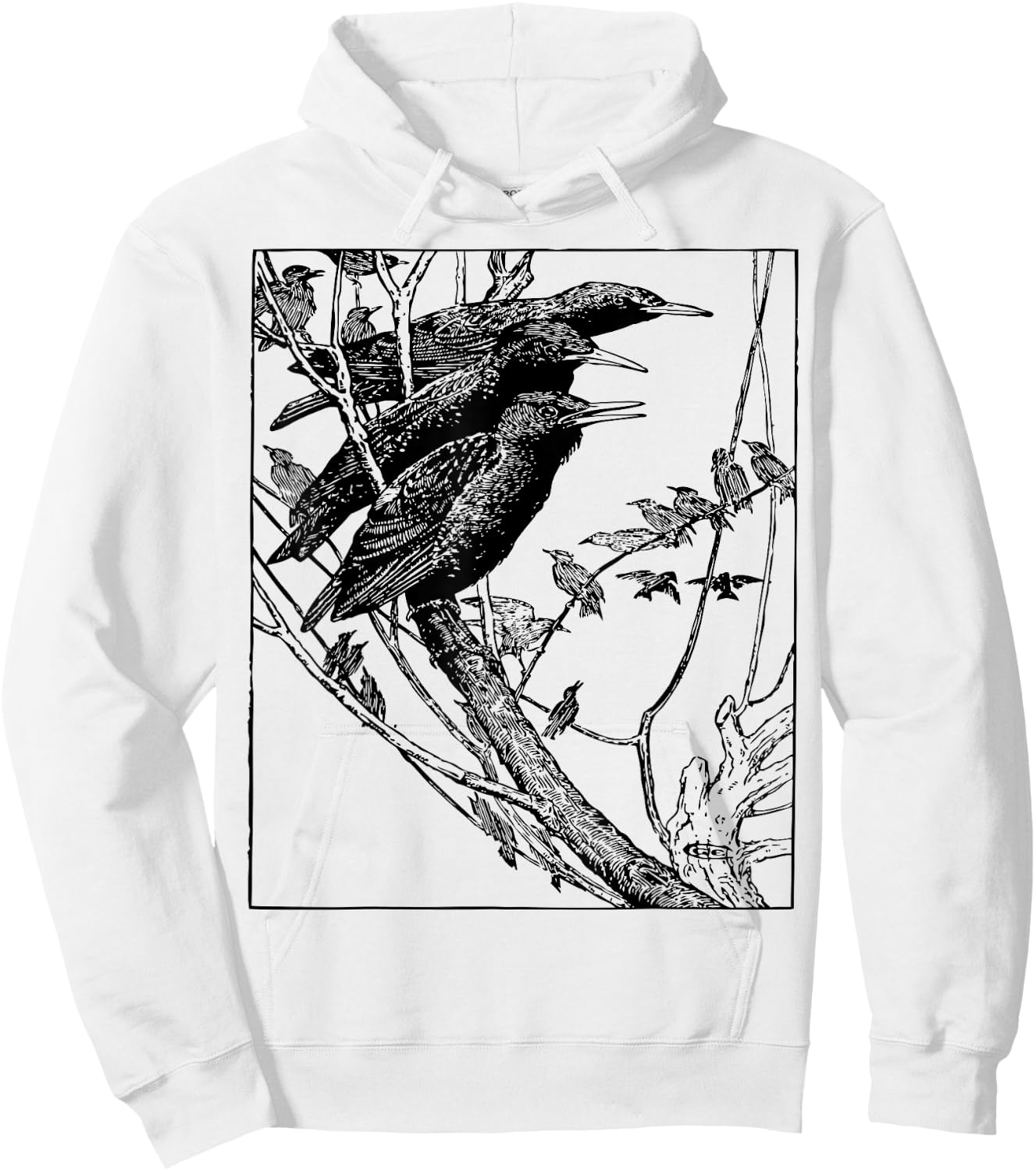 Starling Birds Birdwatcher Hoodie - Hoodie | White