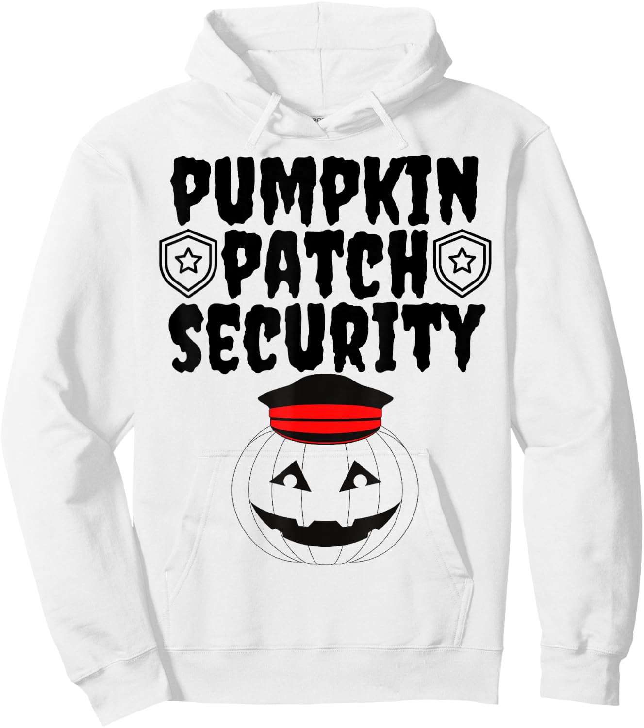 Pumpkin Patch Security Funny Family Hunting Pumpkins Mom Dad Hoodie - Hoodie | White