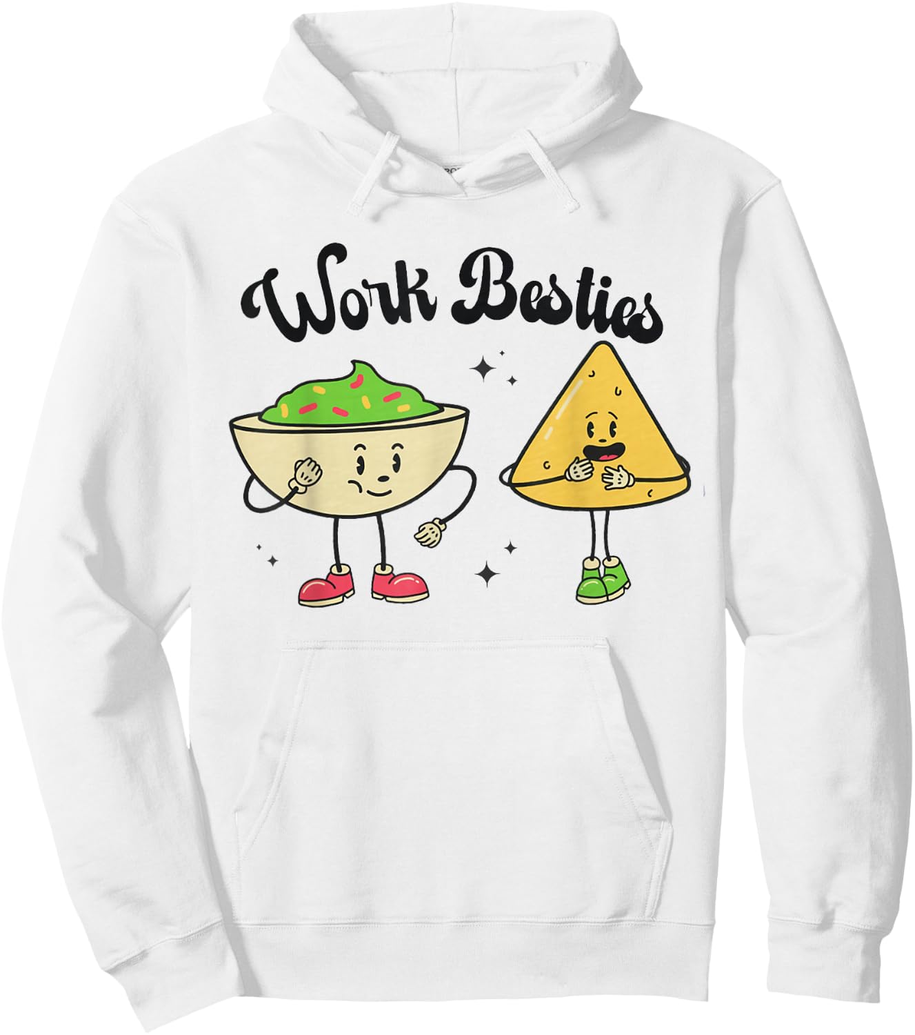 Work Besties Educator Coworker Best Friends Back to School Hoodie - Hoodie | White