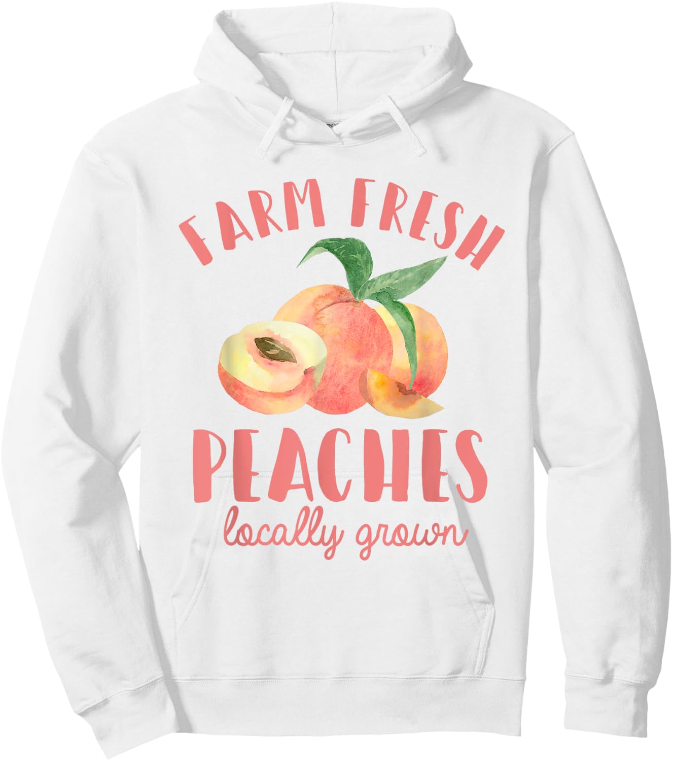 Peach Picking Farm Fresh Peaches Farmer For Kids Girls Women Hoodie - Hoodie | White