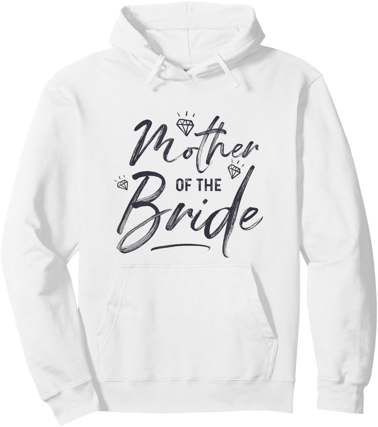 Mother Of The Bride Calligraphy for Wedding Party Hoodie - Hoodie | White