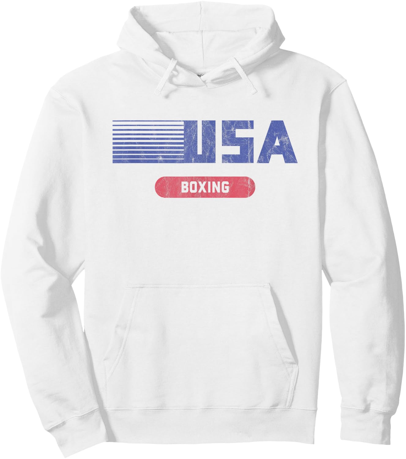 Retro USA 2020 Team American Boxing Vintage Hoodie - Hoodie | White