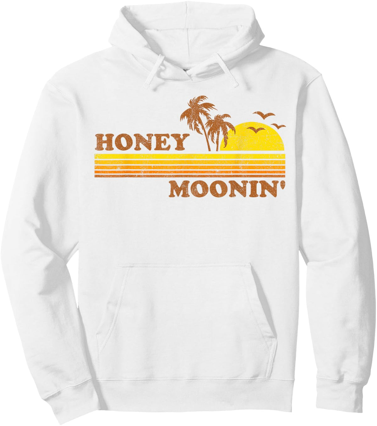 Honey Moonin Beach Honeymoon Vacation Men Women Couples Gift Hoodie - Hoodie | White