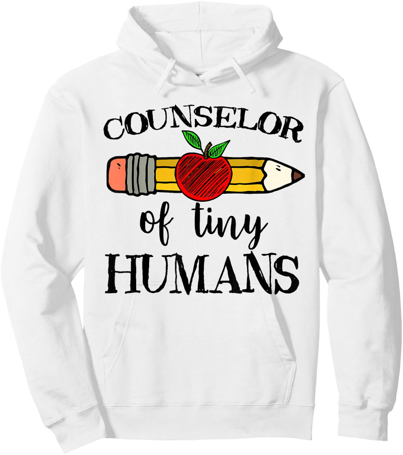 School Counselor of Tiny Humans Back To School Guidance Team Hoodie - Hoodie | White