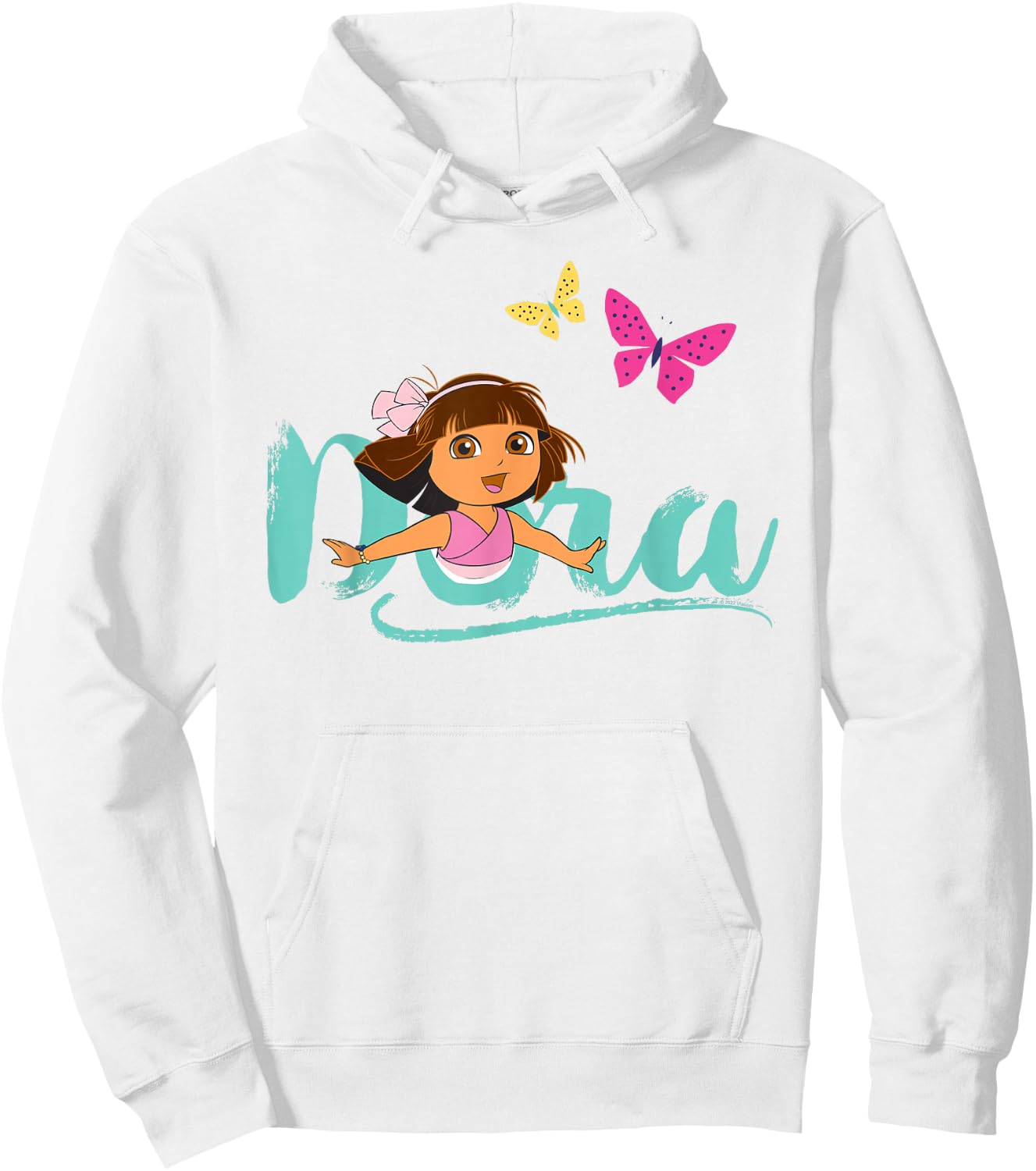 Dora the Explorer with Butterflies Hoodie - Hoodie | White