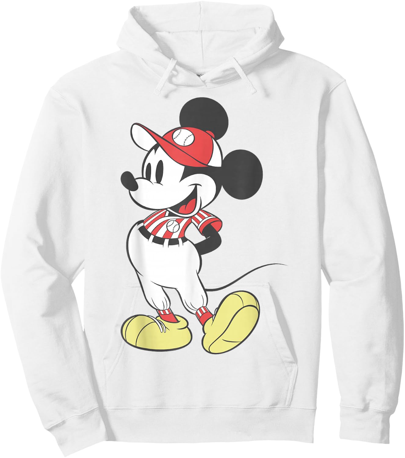 Disney Mickey Mouse Baseball Outfit Hoodie - Hoodie | White