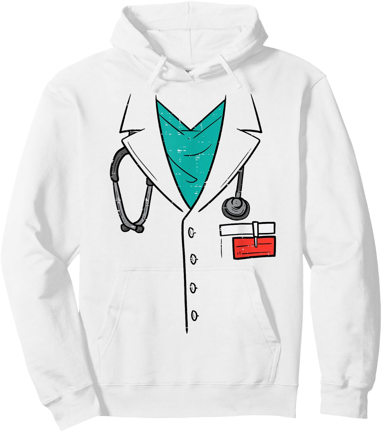Doctor Physician Costume Funny Halloween Men Boys Kids Hoodie - Hoodie | White