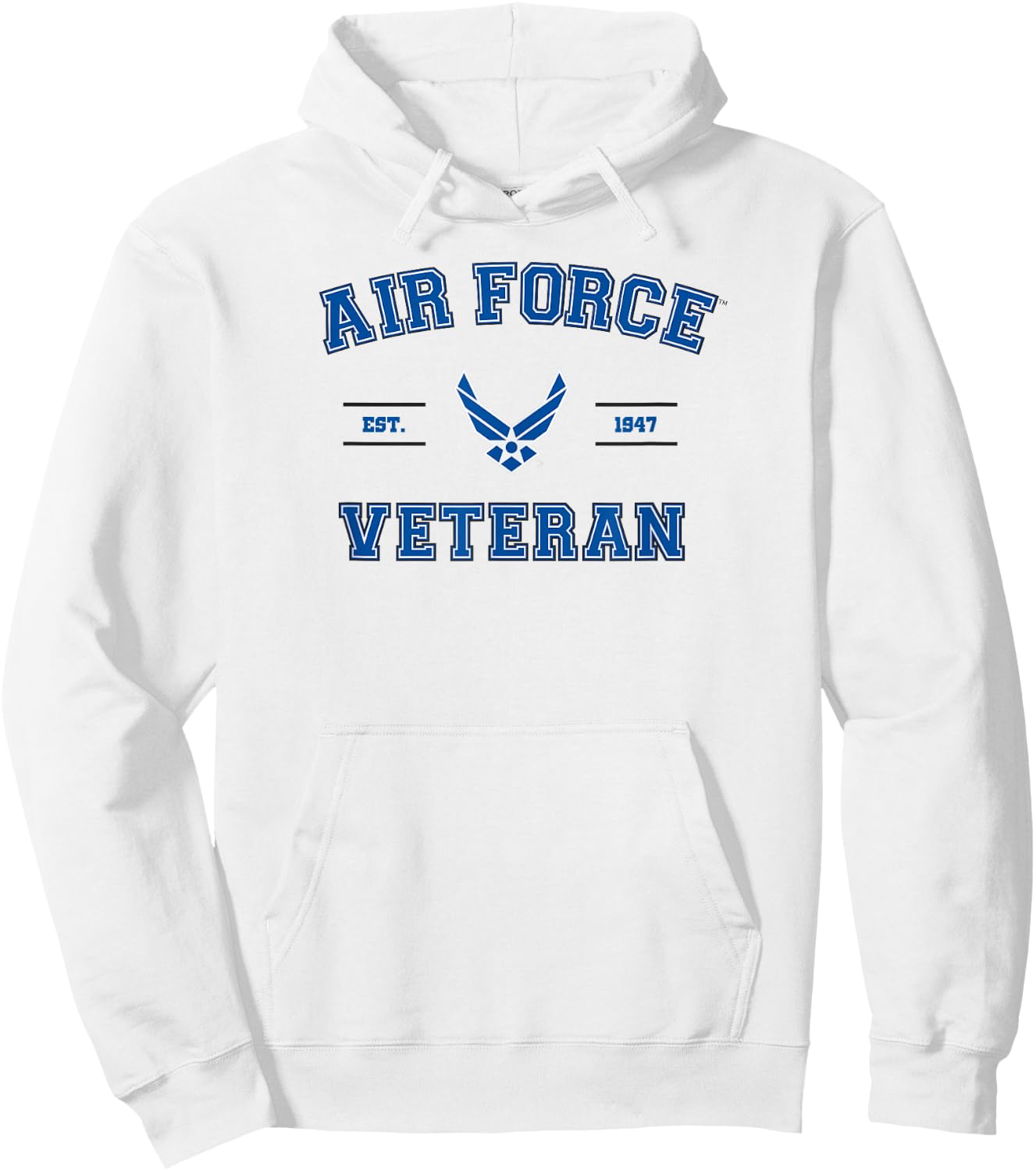 US AIR Force Veteran with Logo Hoodie - Hoodie | White