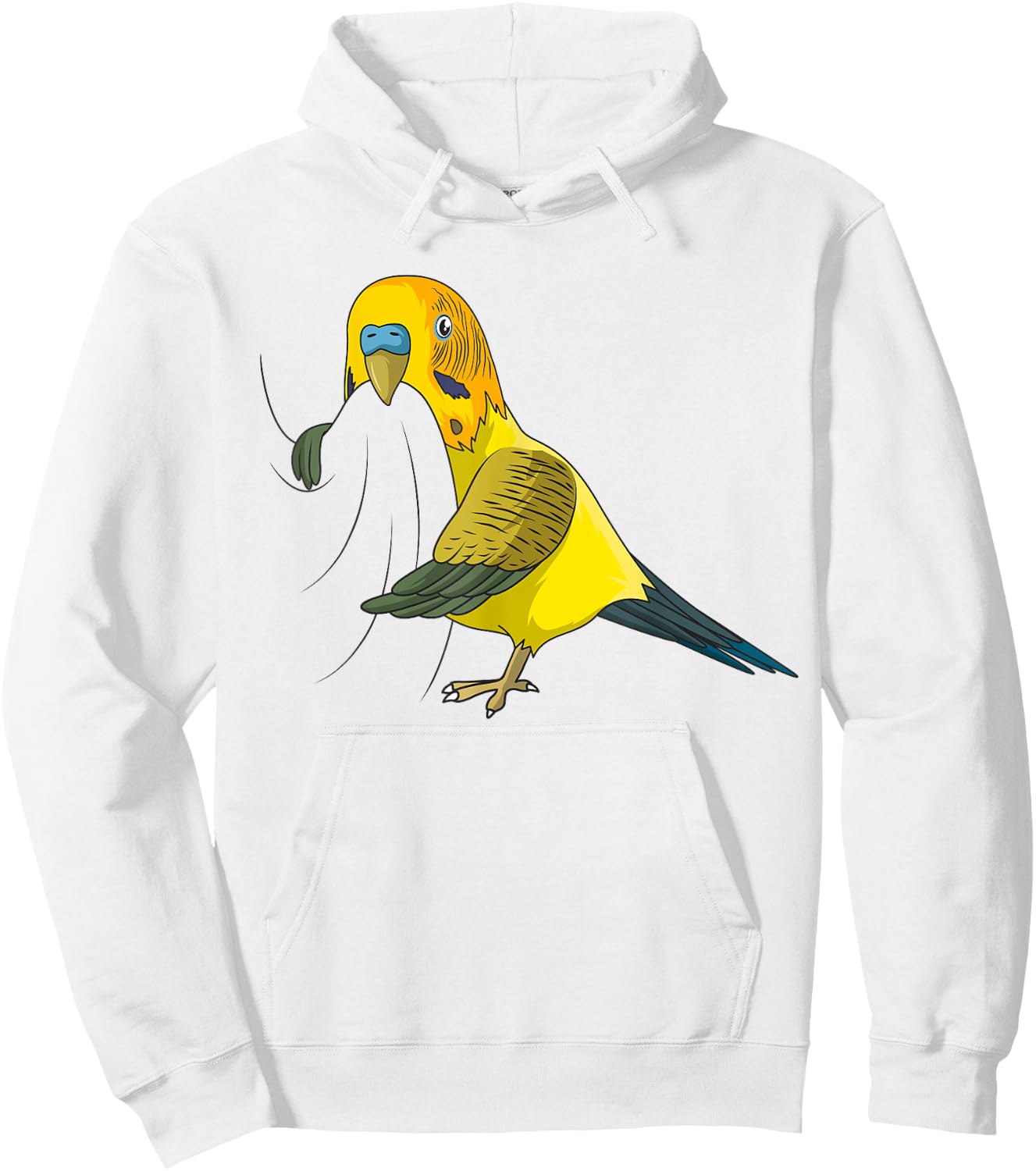 Budgie Lovers Parakeet Welli Hoodie - Hoodie | White