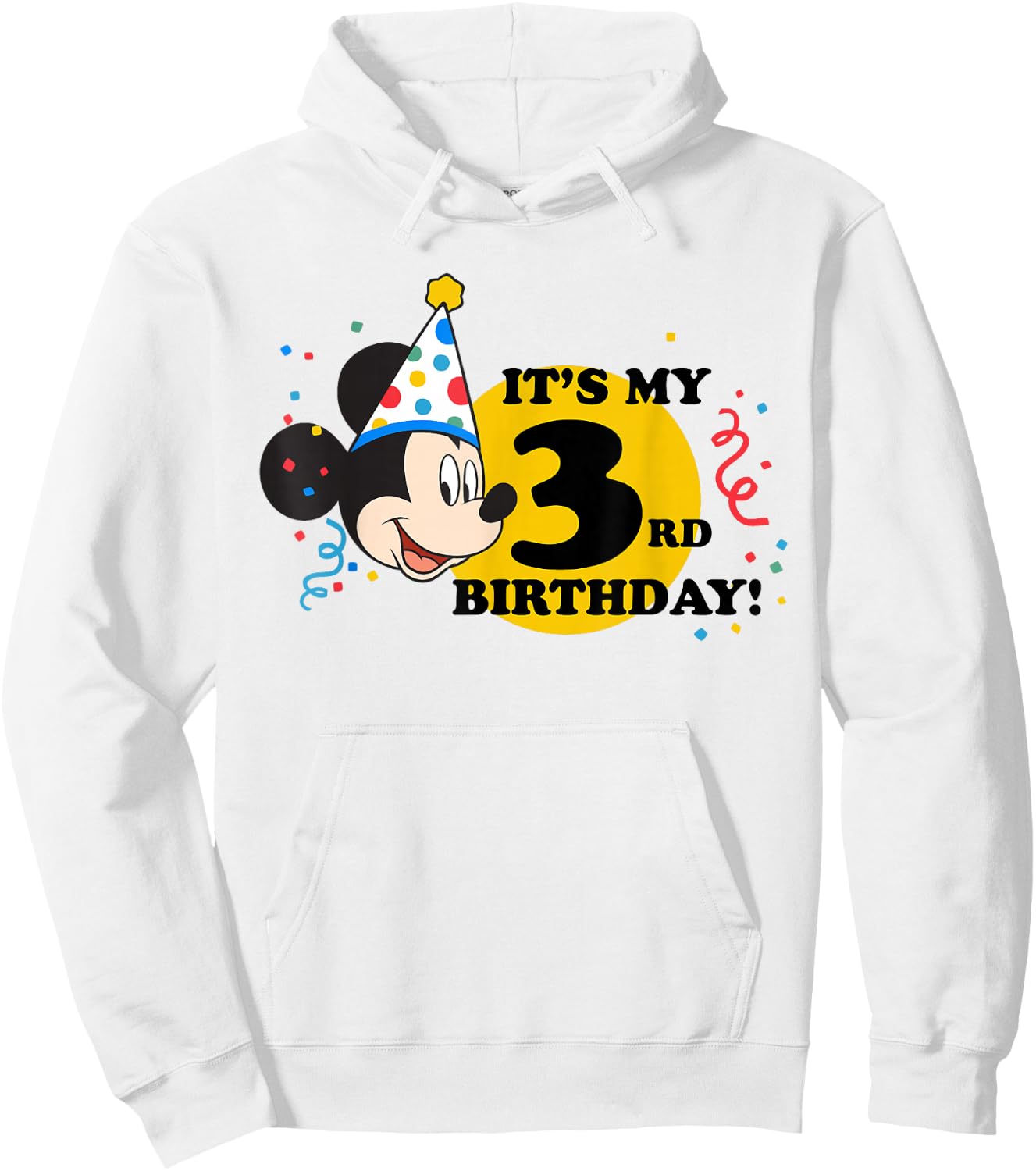 Disney Mickey Mouse 3rd Birthday Hoodie - Hoodie | White
