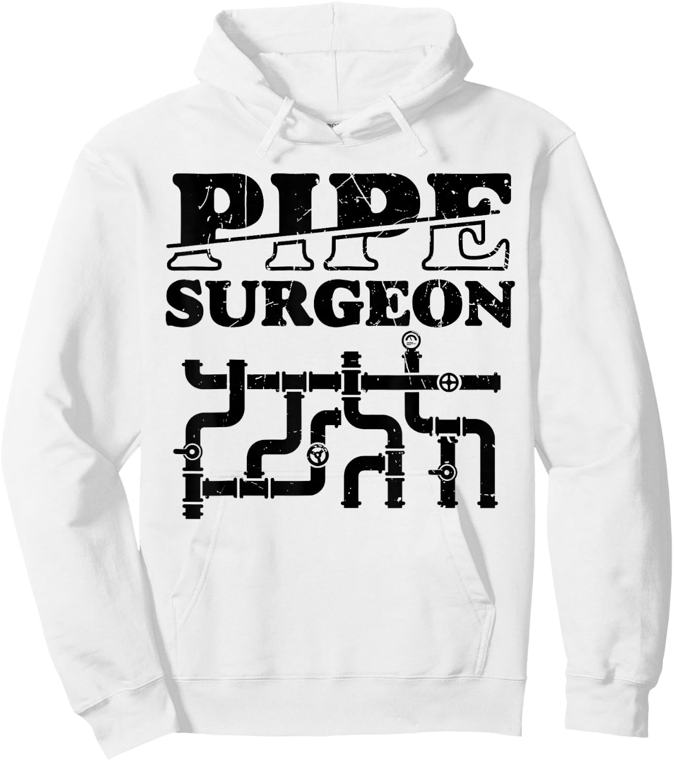 Pipe Surgeon Plumber Pipefitter Funny Hoodie - Hoodie | White
