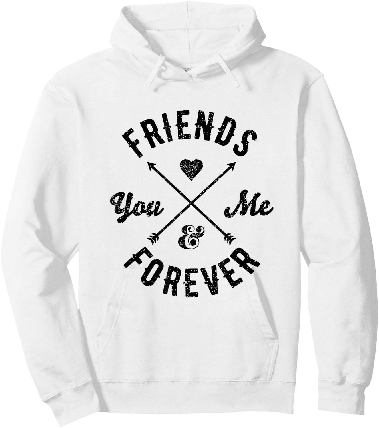 Friends Forever Shirt You & Me Arrows Couples Hoodie - Hoodie | White
