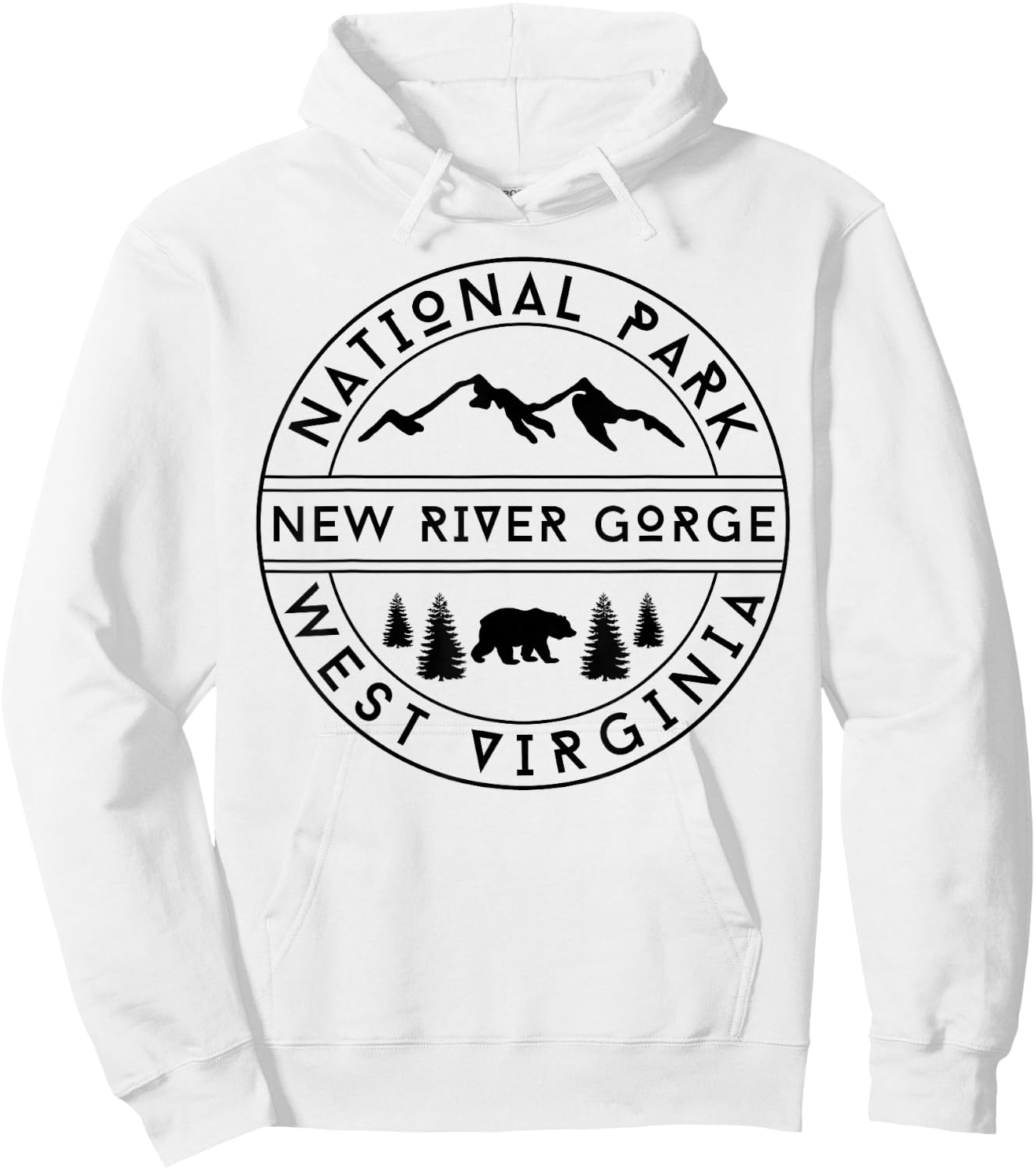 New River Gorge National Park Hoodie - Hoodie | White