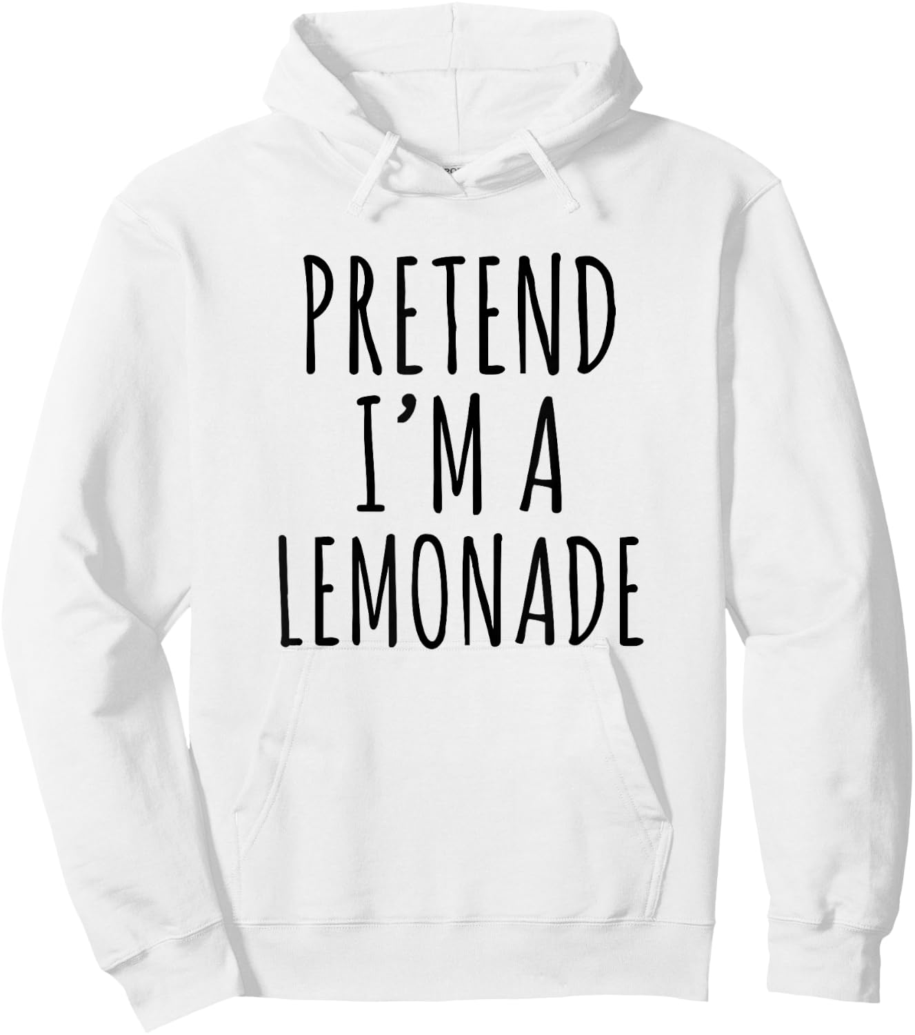 Lazy Halloween Costume Pretend I'm A Lemonade Simple Hoodie - Hoodie | White