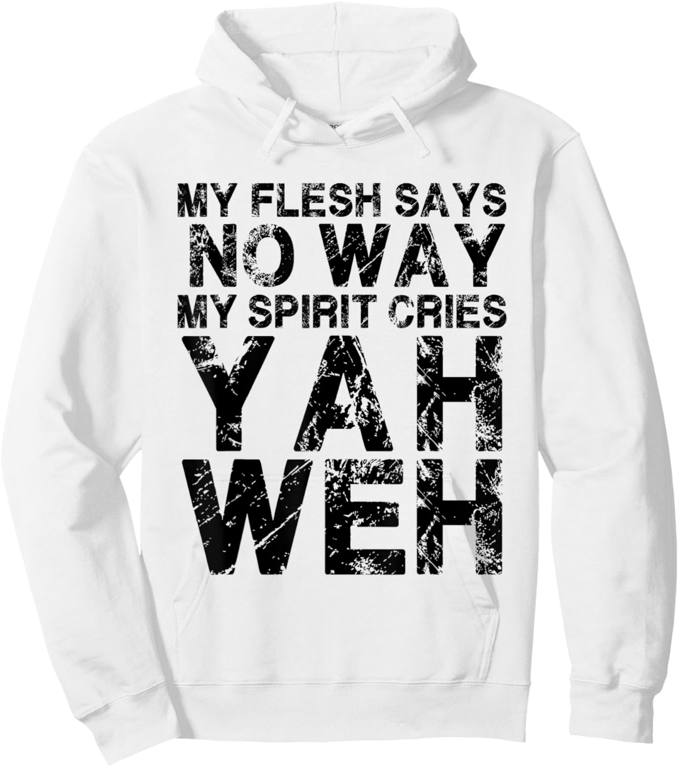 Yahweh Motivational. I can do all things through Christ Hoodie - Hoodie | White