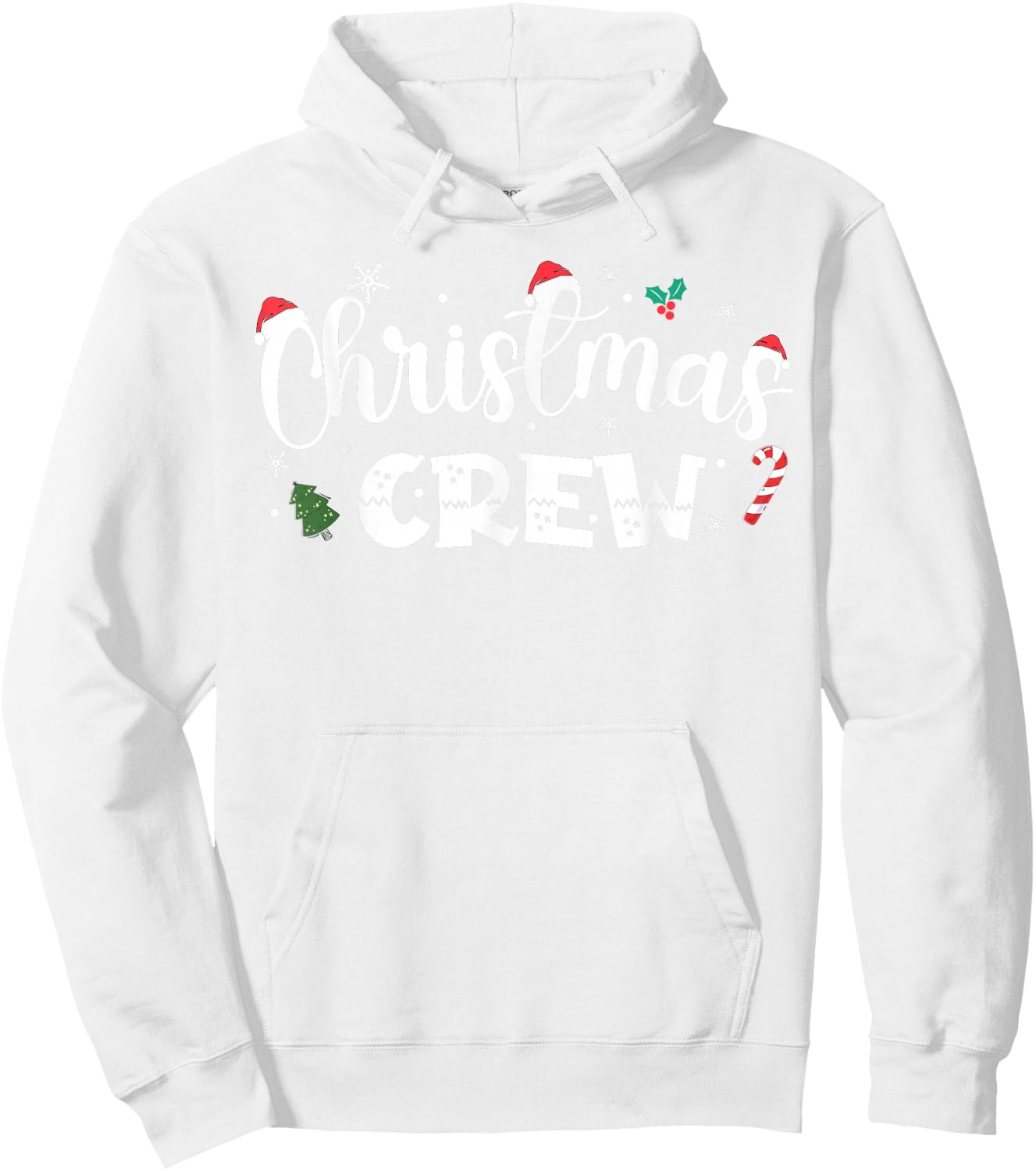 Christmas Crew Santa Family Matching Group Xmas Boys Men Hoodie - Hoodie | White