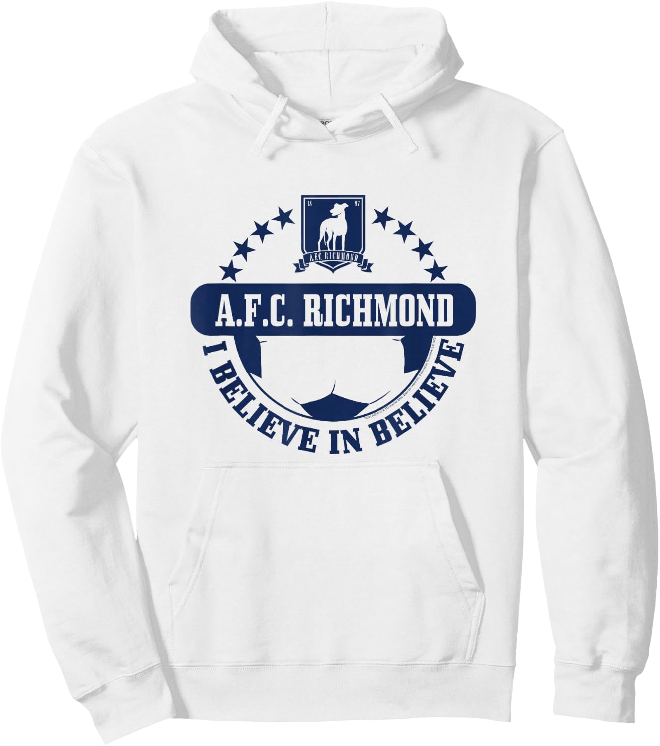 Ted Lasso AFC Richmond I Believe Small Hoodie - Hoodie | White