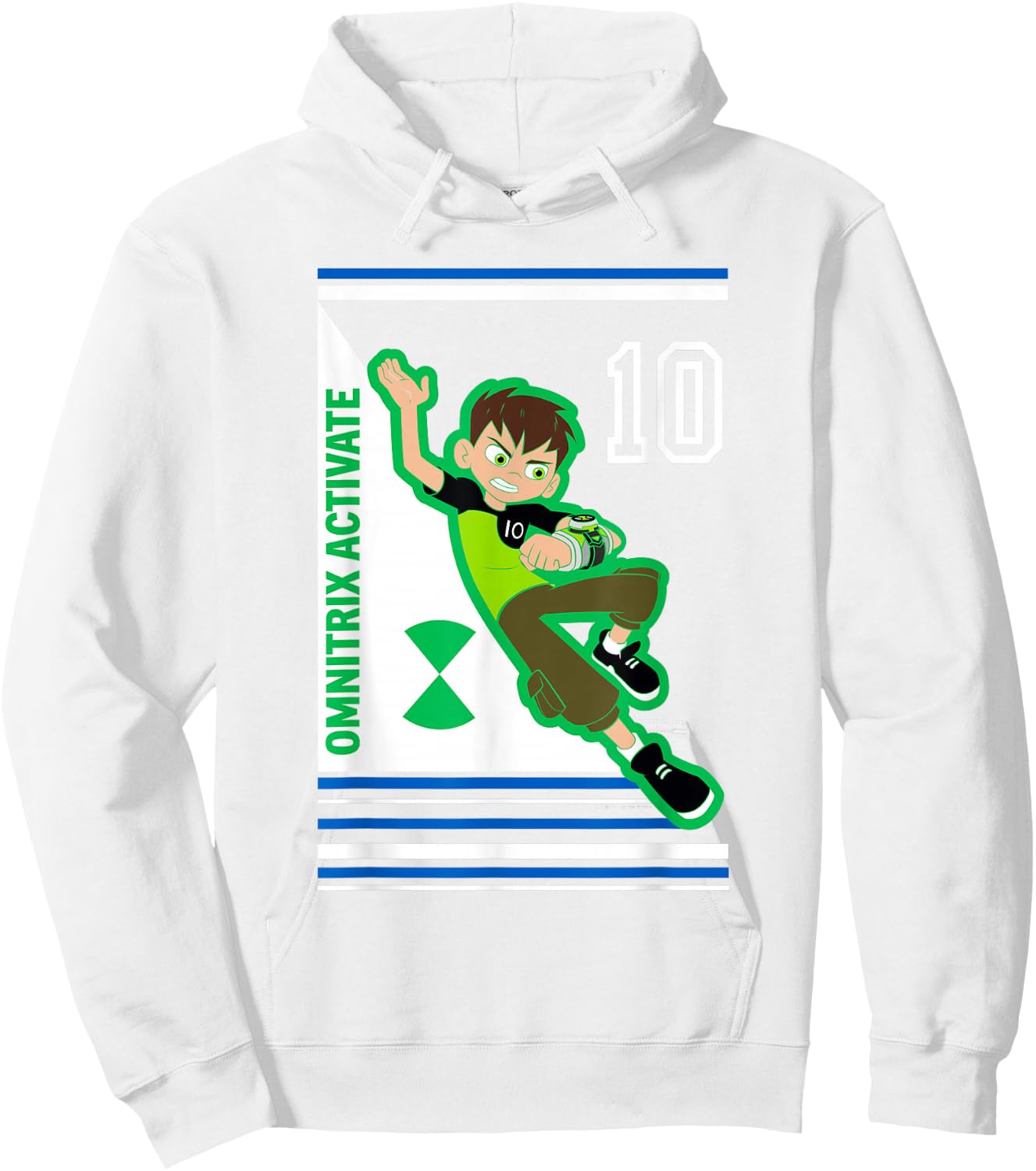 Ben 10 Omnitrix Activate Hoodie - Hoodie | White